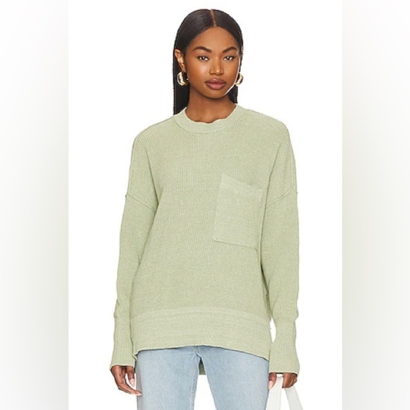 New! Revolve x Pistola Darya Oversized Pullover Sweater in Palm 🥑 Large NWT! - Picture 5 of 7